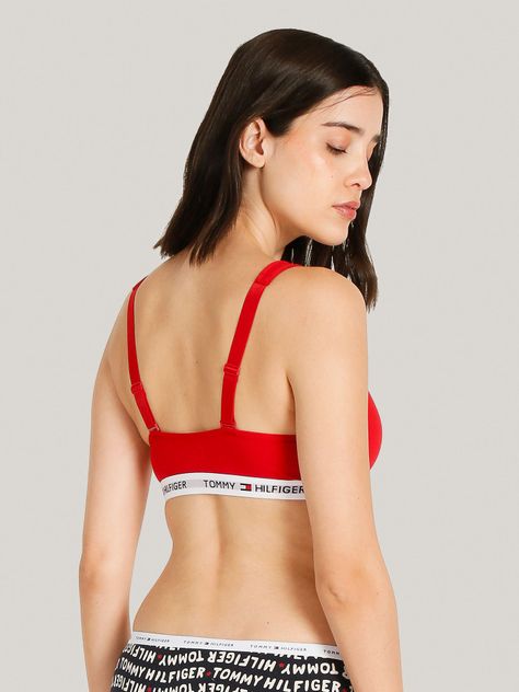 Bralette Classic Core Con Logo Rojo Tommy Hilfiger-2