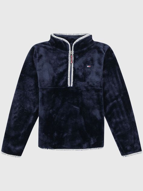 Polerón Ultra Soft Con Cierre Azul Tommy Hilfiger-0