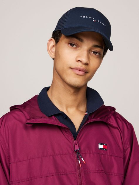 Jockey Trucker Con Malla Y Logo Azul Tommy Jeans-1