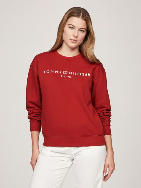 Polerón Modern de Logo XNN Rojo Tommy Hilfiger-0