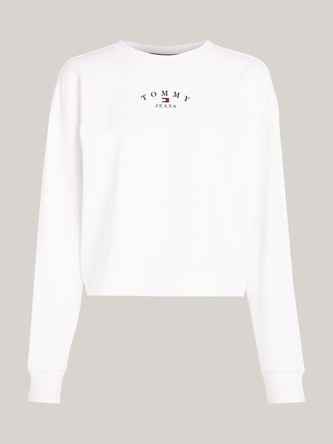 Polerón Relaxed Essential Logo Blanco Tommy Jeans-4