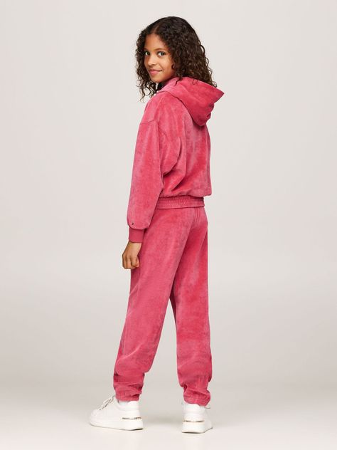 Polerón Hoodie Niña Logo Script Rosado Tommy Hilfiger-2