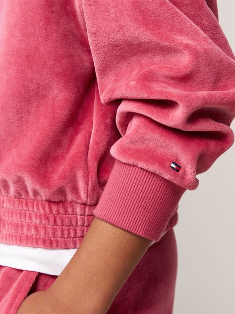Polerón Hoodie Niña Logo Script Rosado Tommy Hilfiger-3