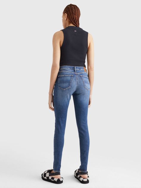 Jeans Nora Skinny Fit Talle Medio Azul Tommy Hilfiger-2