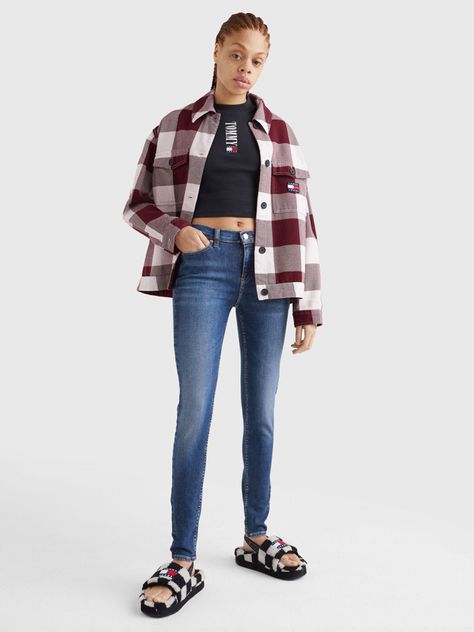 Jeans Nora Skinny Fit Talle Medio Azul Tommy Hilfiger-1