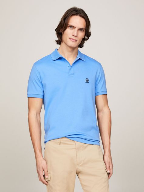 Polo Interlock Monogram Celeste Tommy Hilfiger-0