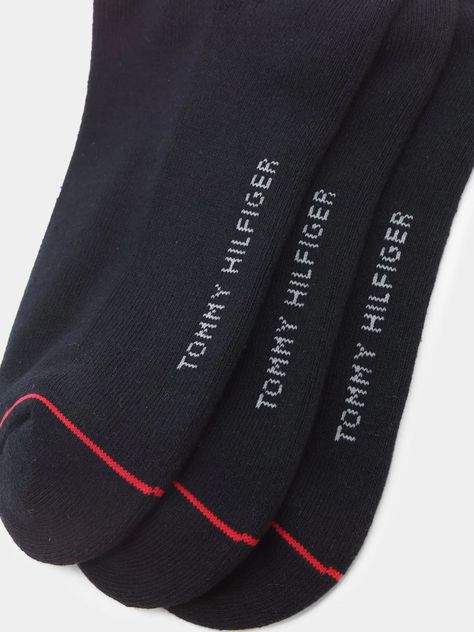 Pack De 3 Pares Calcetines Sport C Negro Tommy Hilfiger-1