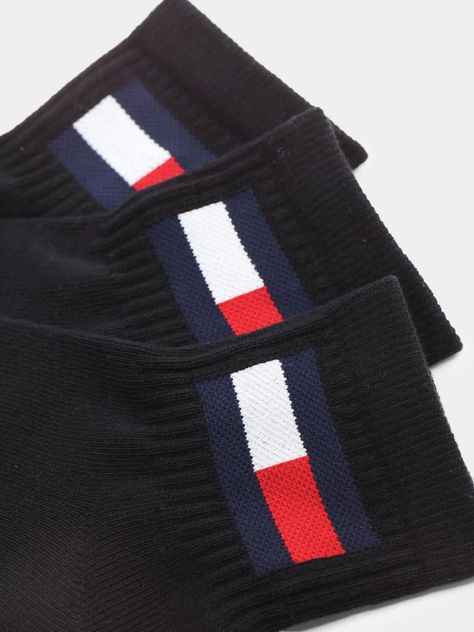 Pack De 3 Pares Calcetines Sport C Negro Tommy Hilfiger-3