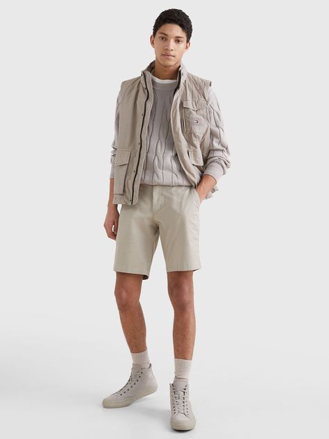 Short Essential 1895 De Algodón Beige Tommy Hilfiger-0
