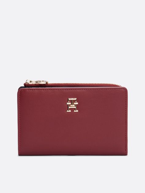 Billetera Distinct Slim Con Logo Burdeo Tommy Hilfiger-0