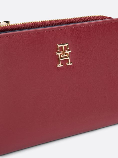 Billetera Distinct Slim Con Logo Burdeo Tommy Hilfiger-3