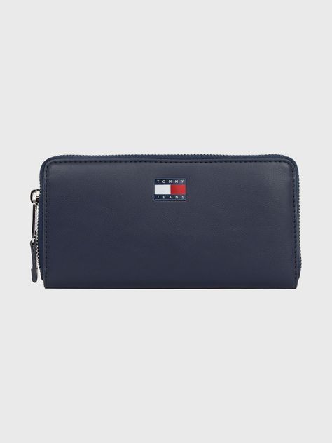Billetera Essential Con Cremallera Azul Tommy Jeans-0