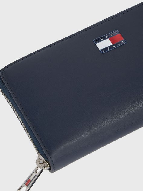Billetera Essential Con Cremallera Azul Tommy Jeans-3
