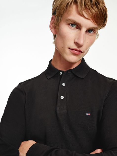 Polo 1985 Collection Con Logo Negro Tommy Hilfiger-2