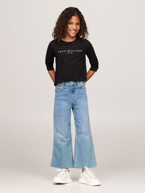 Polera De Niña Essential Cotton Negro Tommy Hilfiger-1
