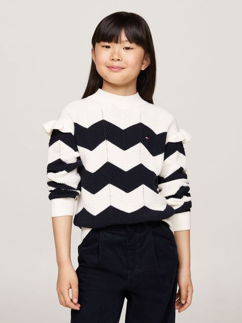 Sweater Diseño De Raya Y Logo Multicolor Tommy Hilfiger-0