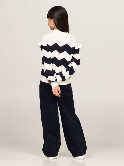 Sweater Diseño De Raya Y Logo Multicolor Tommy Hilfiger-2
