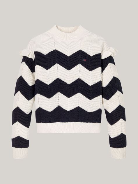 Sweater Diseño De Raya Y Logo Multicolor Tommy Hilfiger-4