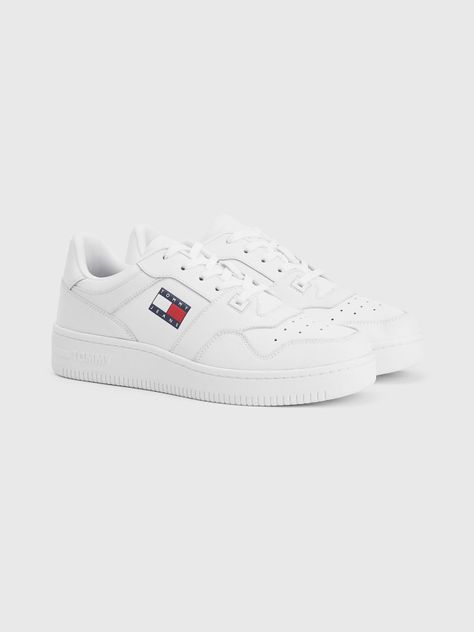 Zapatilla Sport Retro De Cuero Blanco Tommy Hilfiger-0