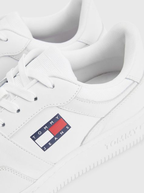 Zapatilla Sport Retro De Cuero Blanco Tommy Hilfiger-2