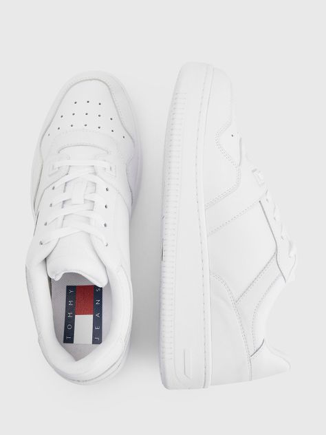 Zapatilla Sport Retro De Cuero Blanco Tommy Hilfiger-3