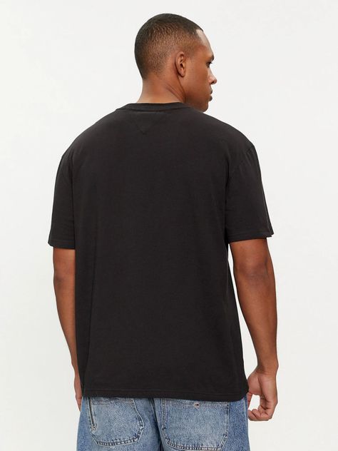 Polera Spray Logo Regular Fit Negro Tommy Jeans-2