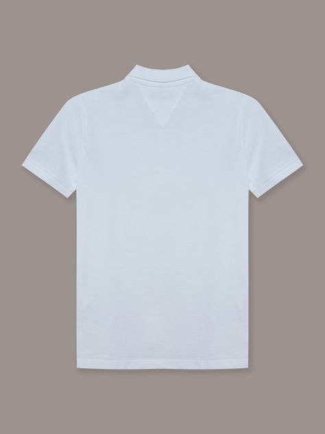 Polo Niño Icon De Corte Regular Blanco Tommy Hilfiger-1