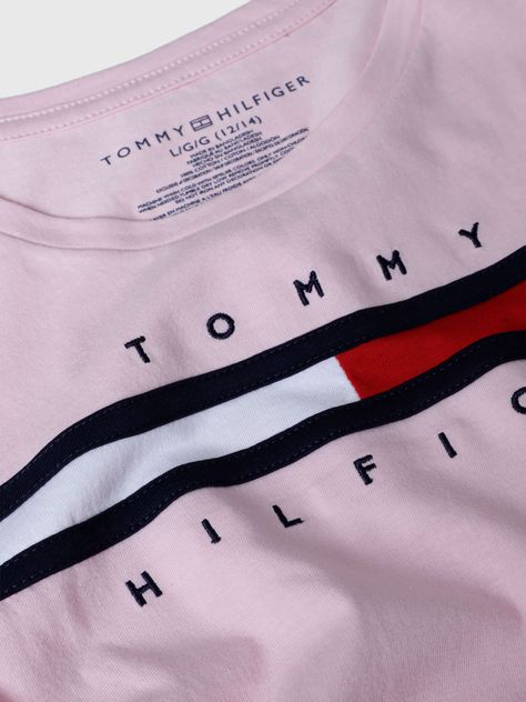 Polera Pieced Flag Logo Rosado Tommy Hilfiger-3