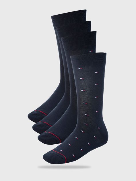 Pack De 4 Calcetines Classics Azul Tommy Hilfiger-0
