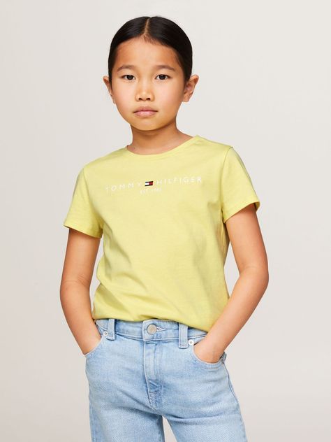 Polera Essential Organic Cotton Amarillo Tommy Hilfiger-0