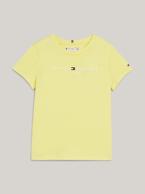 Polera Essential Organic Cotton Amarillo Tommy Hilfiger-4