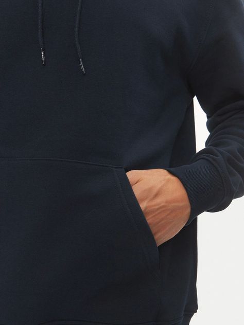 Polerón Hoodie Con Logo Bordado Azul Tommy Jeans-4