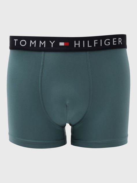 TRUNK SOLID DE MICROFIBRA VERDE TOMMY HILFIGER-0