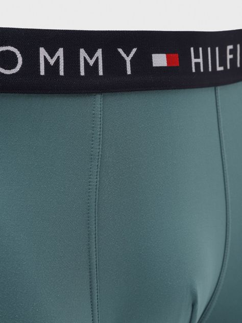 TRUNK SOLID DE MICROFIBRA VERDE TOMMY HILFIGER-2