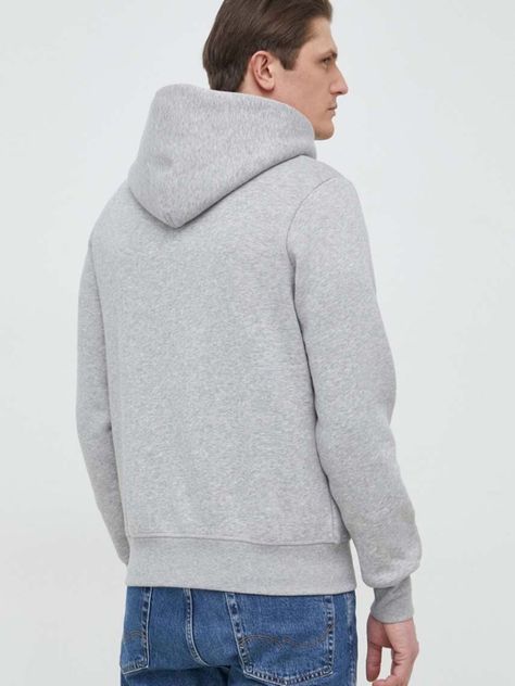 Polerón Hoodie Curve Logo Gris Tommy Hilfiger-1