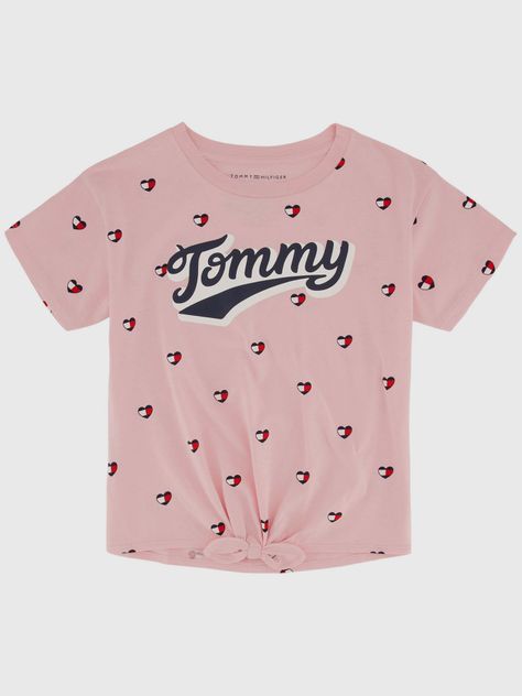 Polera Print De Corazones Rosado Tommy Hilfiger-0