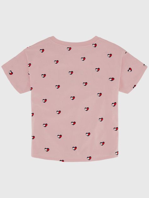 Polera Print De Corazones Rosado Tommy Hilfiger-1