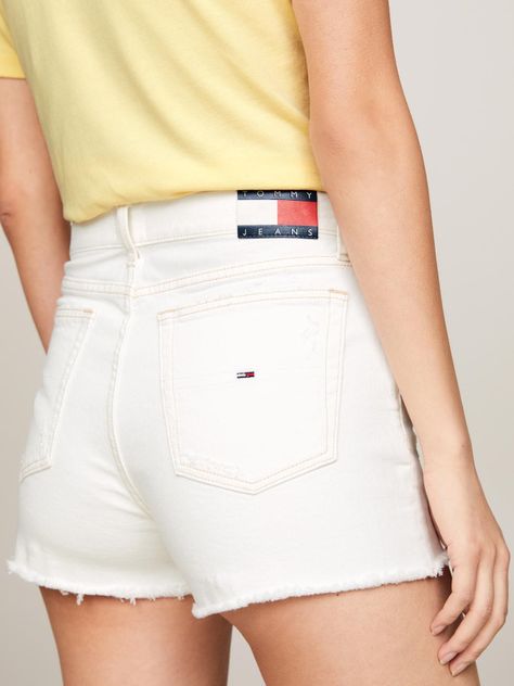 Shorts Denim Desgastados Blanco Tommy Jeans-3