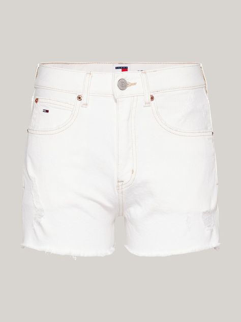 Shorts Denim Desgastados Blanco Tommy Jeans-4