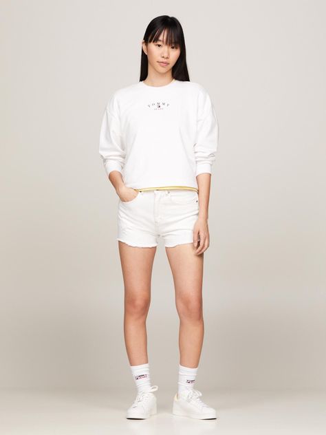 Shorts Denim Desgastados Blanco Tommy Jeans-0