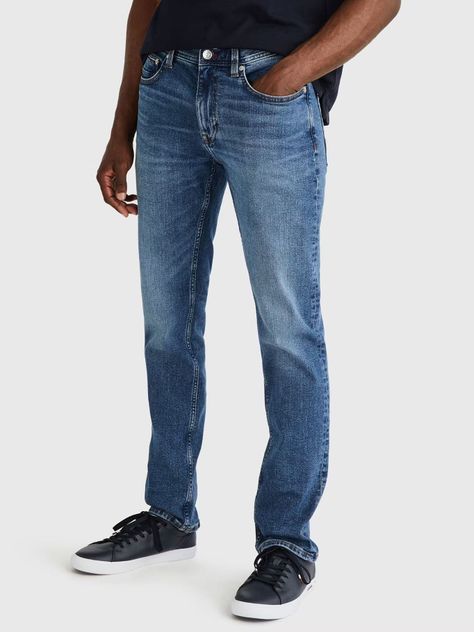 Jeans Denton Flex Efecto Desgastado Azul Tommy Hilfiger-0