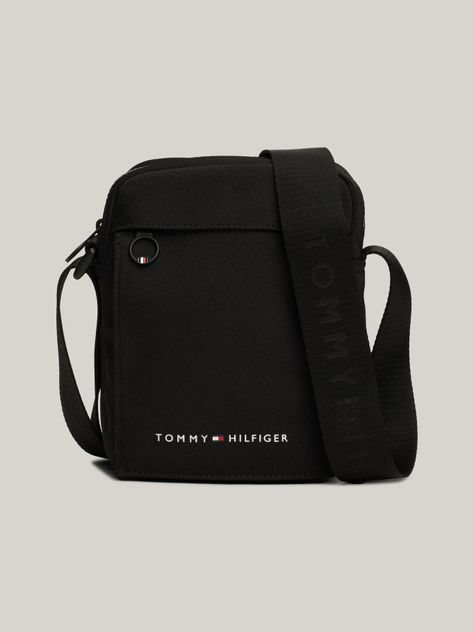 Bolso Reporter Solid Con Logo Negro Tommy Hilfiger-0