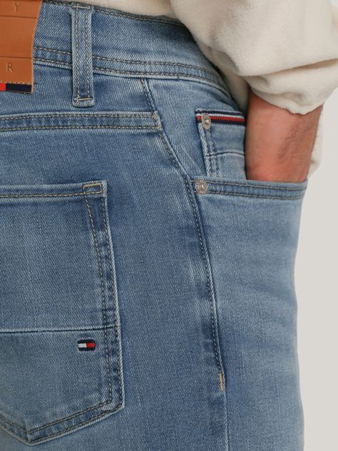 Jeans Bleecker Flex Slim Fit Celeste Tommy Hilfiger-3