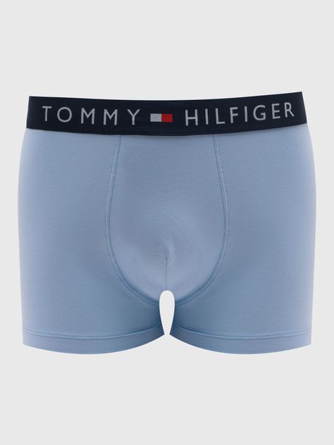 Trunk Solid Con Logo En La Cintura Celeste Tommy Hilfiger-0