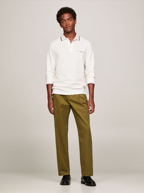 POLO SOLID CUELLO RIBETEADO BLANCO TOMMY HILFIGER-1