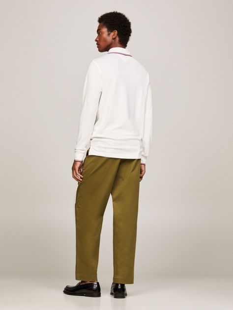 POLO SOLID CUELLO RIBETEADO BLANCO TOMMY HILFIGER-2