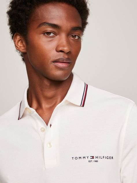 POLO SOLID CUELLO RIBETEADO BLANCO TOMMY HILFIGER-3
