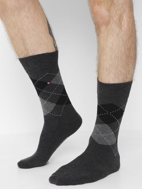 Pack De 2 Pares De Socks Rombos Gris Tommy Hilfiger-1