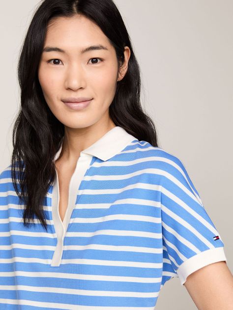 Polo Con Diseño A Rayas Azul Tommy Hilfiger-3