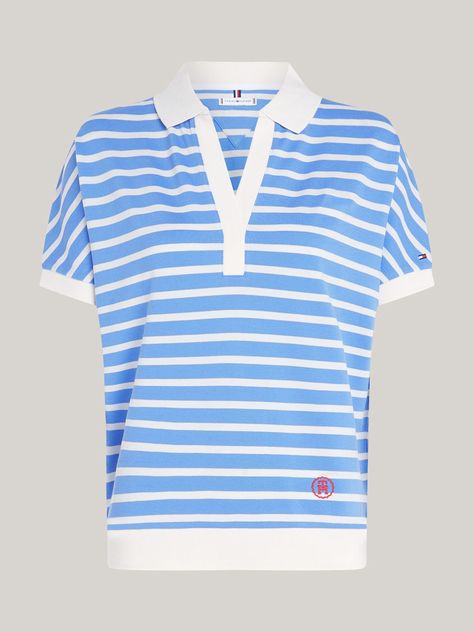 Polo Con Diseño A Rayas Azul Tommy Hilfiger-4